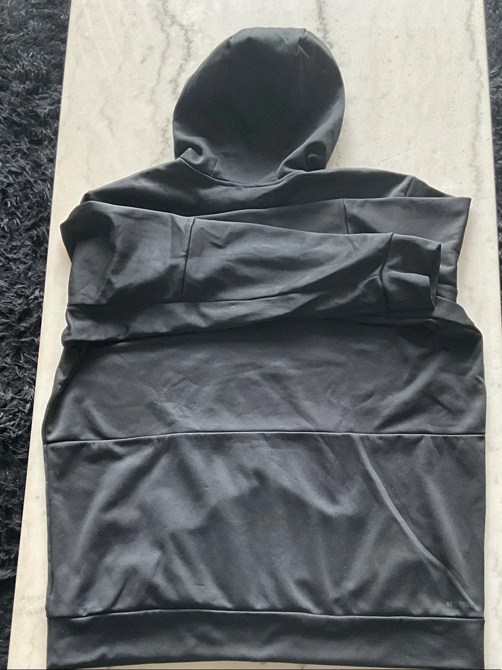 adidas Men's Charcoal Hoodie with grey Logo